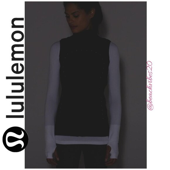 LULULEMON ATHLETICA Run For Cold Vest Black 6 EUC - Picture 4 of 9